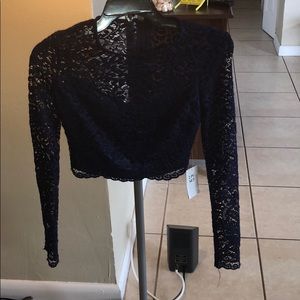 Lace two piece crop top